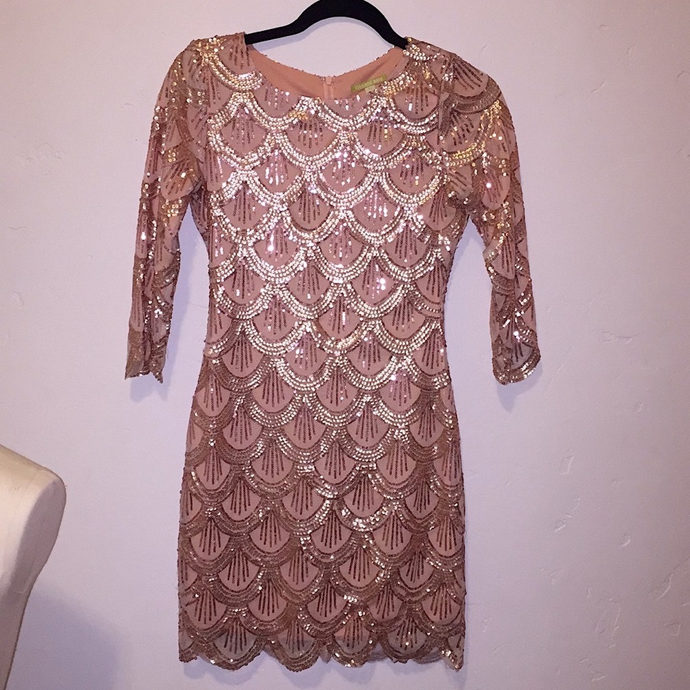 Pink sequen Gianna Bini Dress